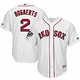 Red Sox 2 Xander Bogaerts White 2018 World Series Champions Home Cool Base Player Jersey Dzhi,baseball caps,new era cap wholesale,wholesale hats